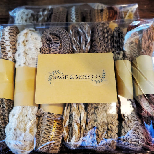 Natural Decorative Twine Ribbon Set