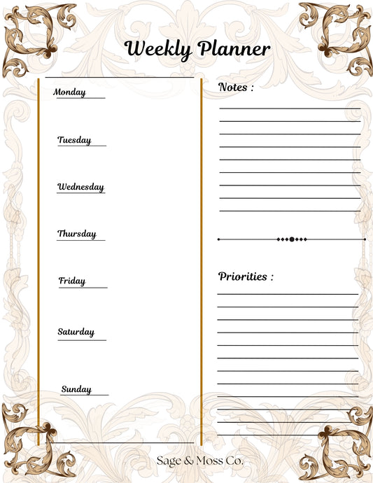 Weekly Planners