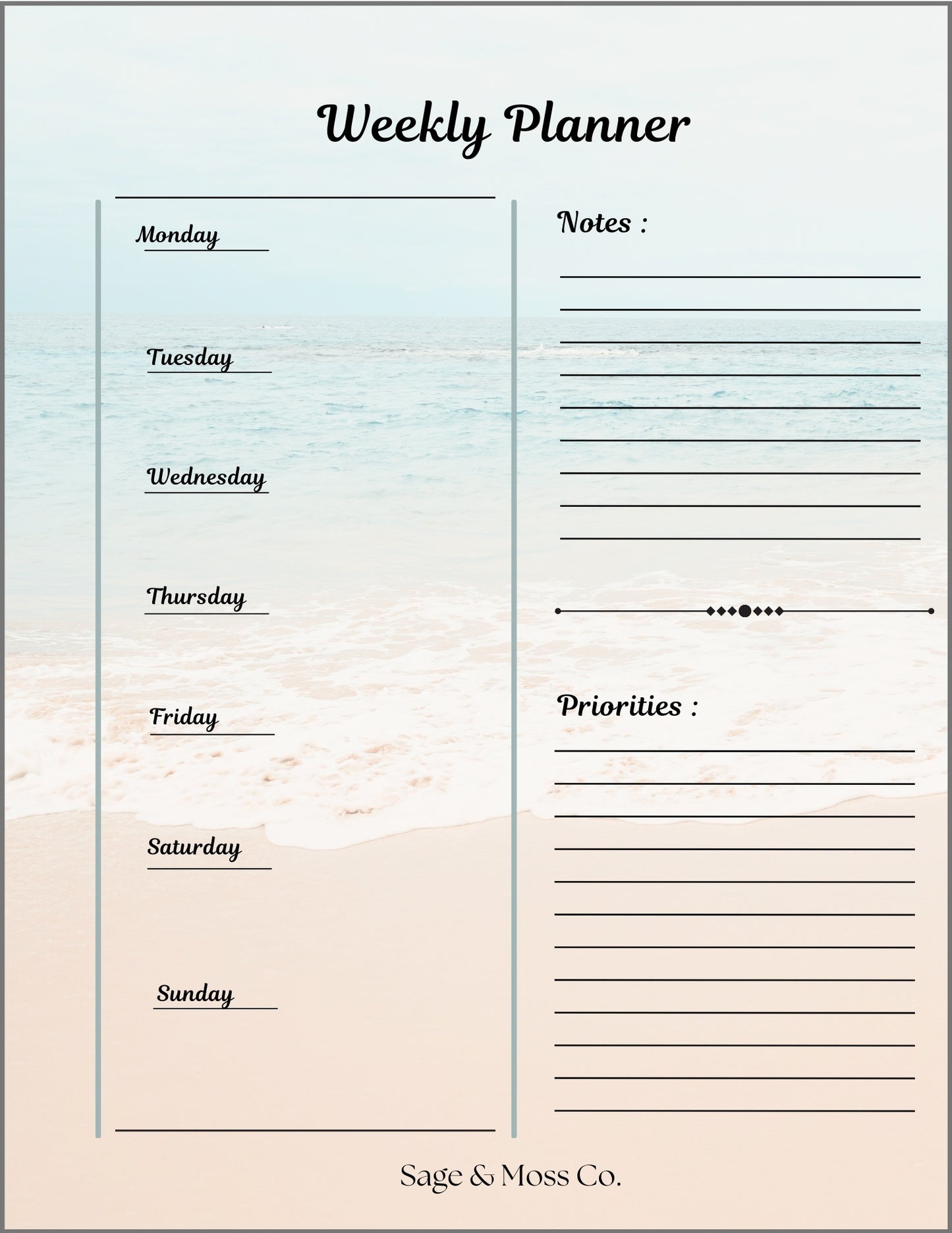 Weekly Planners